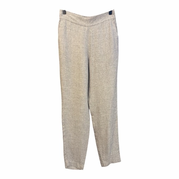 J Mclaughlin Pants - J.McLaughlin Gray Straight-Leg Trousers | Workwear Chic‎ Elevated Basics M